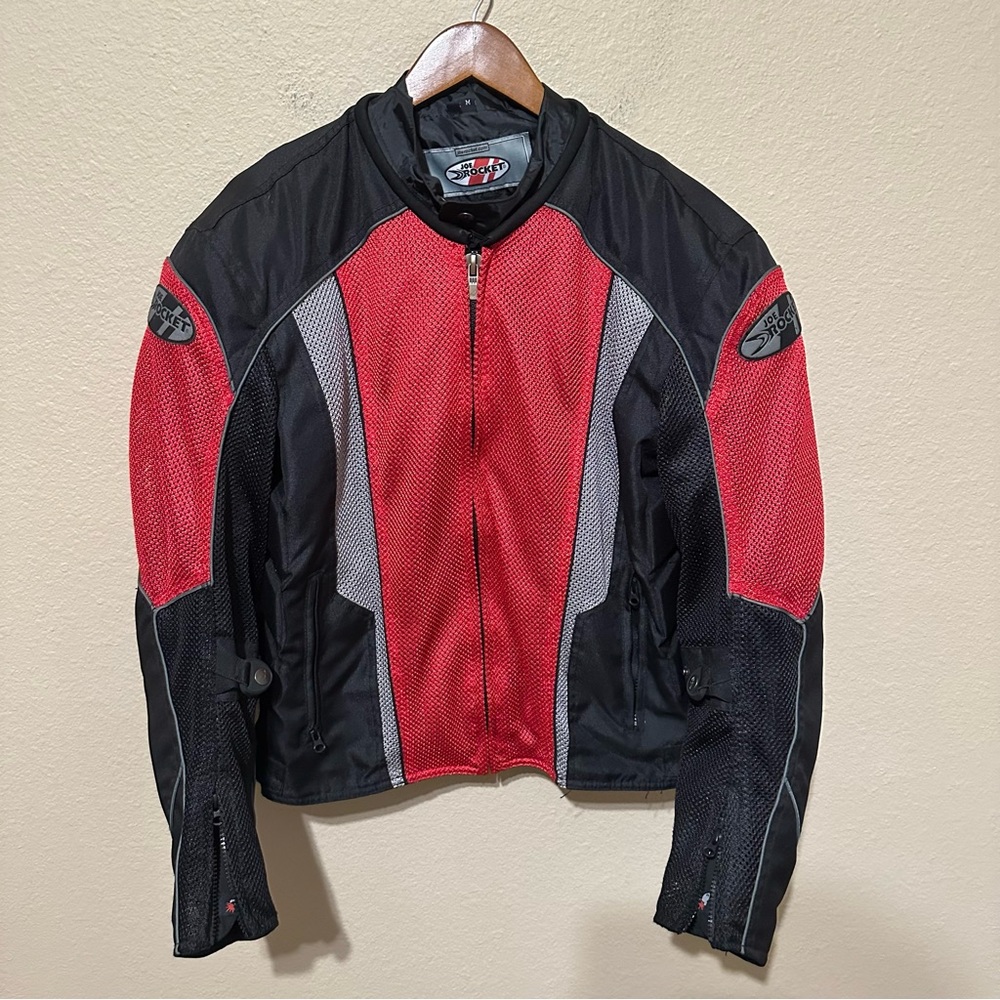 Joe Rocket Men’s Full Zip Mesh Padded 2-in-1 Motorcycle Jacket